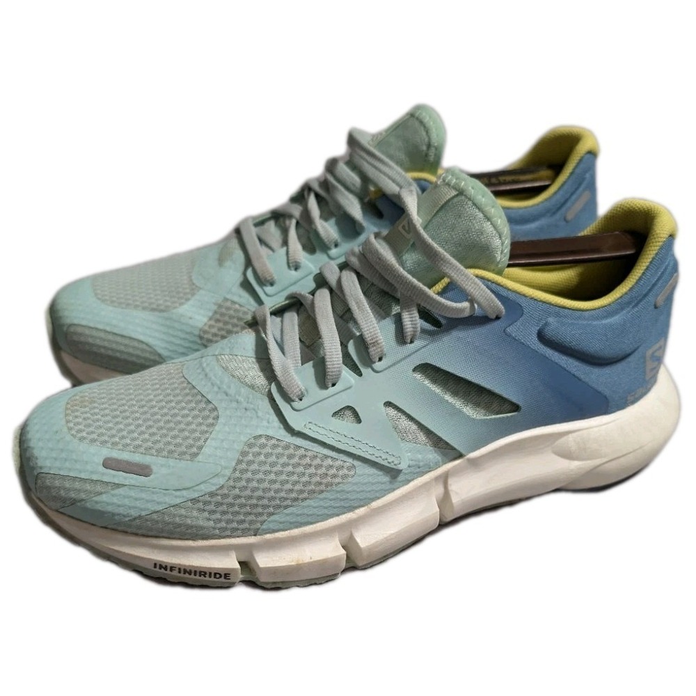 Salomon Predict 2 Running Shoes Womens‎ 7.5 Blue Green Road Running Sneakers